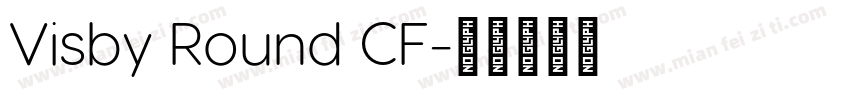 Visby Round CF字体转换